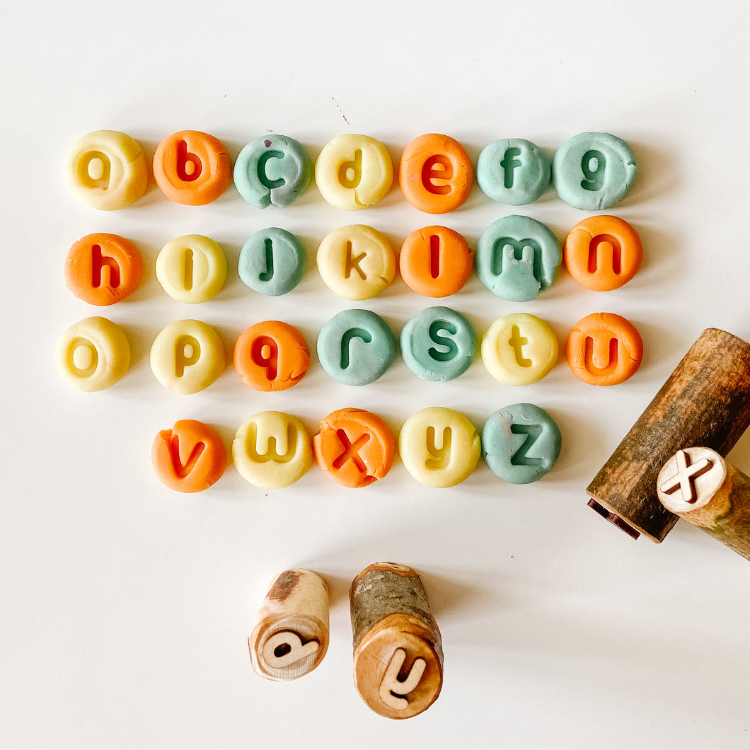 Alphabet Play Dough Stamps - lowercase