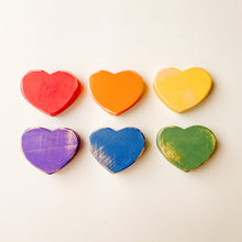 Load image into Gallery viewer, Wooden Rainbow Hearts
