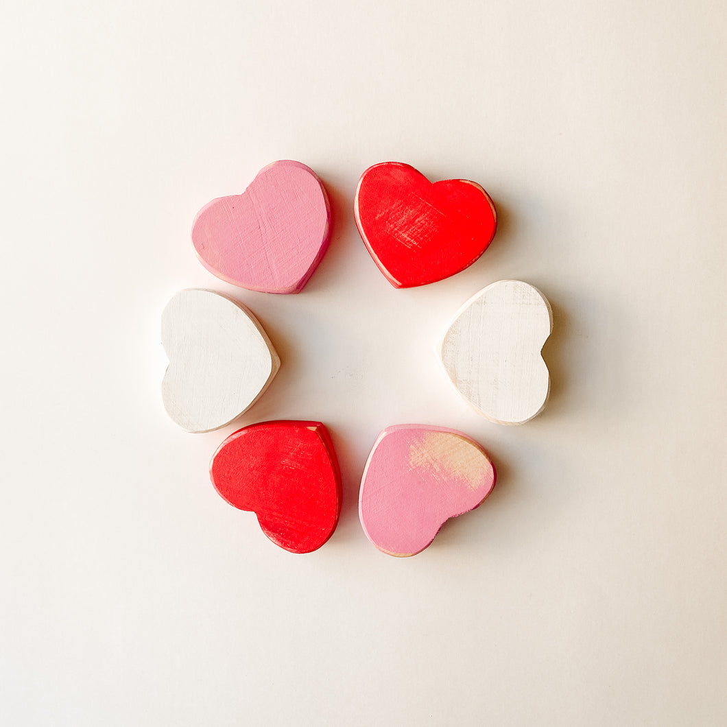 Wooden Hearts in